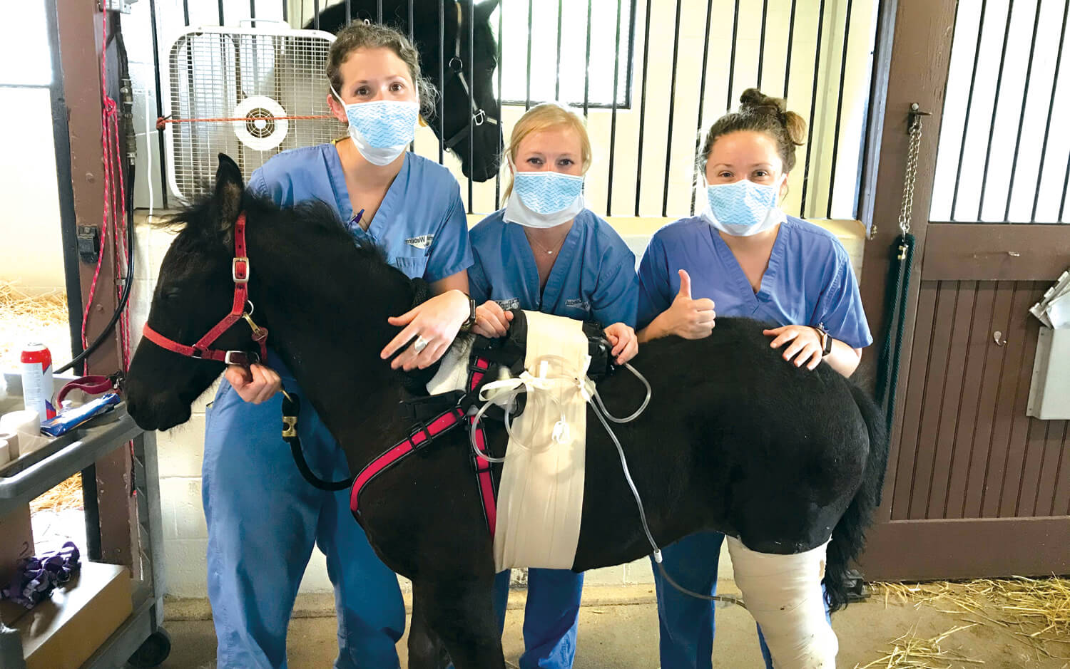 Members of Osada’s care team (l to r): Dr. Amanda Watkins, Dr. Alycia Crandall, Dr. Angela Gaesser